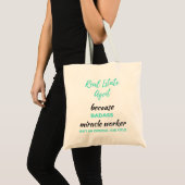 Tote Bag Agent immobilier parce que Badass Miracle Worker 2 (Devant (produit))