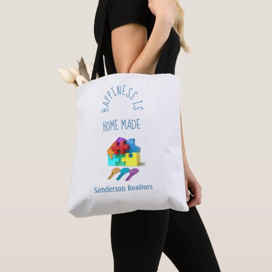 Tote Bag Agent immobilier personnalisé (De près)