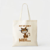 Tote Bag "AGIS MON ÂGE ? MEH..." drôle cadeau d'anniversair (Devant)