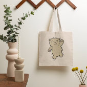 Tote Bag Agiter Adorable Ours Souriant
