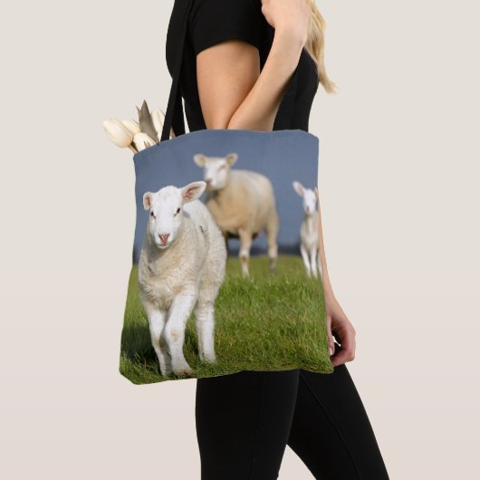 Tote Bag Agneau curieux (De près)