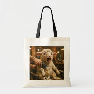 Tote Bag Agneau mignon de fantaisie effrayé rasage