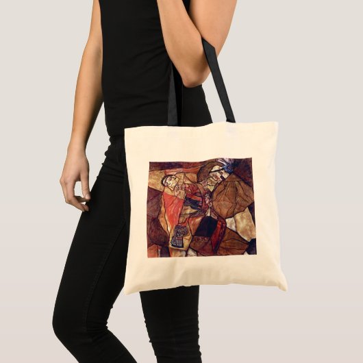 Tote Bag Agony, La lutte contre la mort par Egon Schiele (Devant (produit))