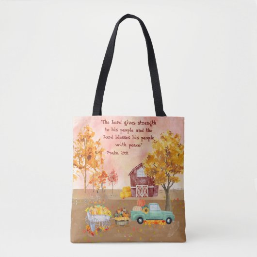 Tote Bag Agrafe Automne Inspirante Automne Avec Texte Perso (Devant)