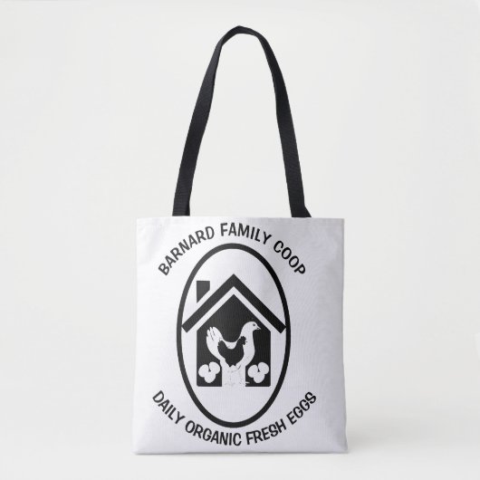 Tote Bag Agritourisme rustique OEufs frais bio Poulets Cade (Devant)