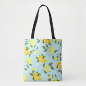 Tote Bag Agrumes TROPICALES FRUITS D'ÉTÉ Citron orange tran (Devant)