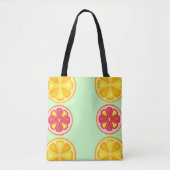 Tote Bag Agrumes TROPICALES FRUITS D'ÉTÉ Citrons d'orange (Devant)