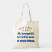 Tote Bag Ah, ça fait du bien - Citation d'amitié (Dos)