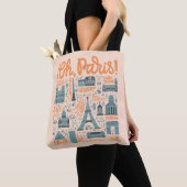 Tote Bag Ah, Paris ! typographie de ville de | (De près)