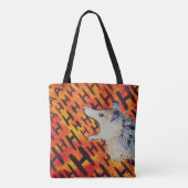 Tote Bag AHH Crier anxiété possum (Dos)