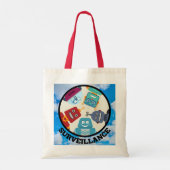 Tote Bag AI (Intelligence Artificielle) - Surveillance (Dos)