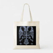 Tote Bag Aigle à tête double serbe et armoiries serbes (Dos)