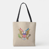 Tote Bag aigle américain (Dos)