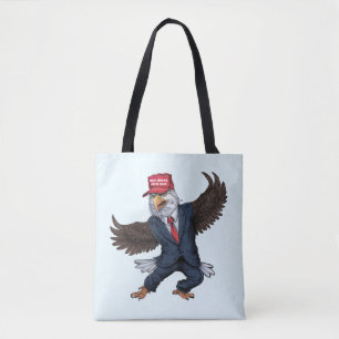 Tote Bag Aigle américain drôle