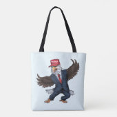 Tote Bag Aigle américain drôle (Dos)