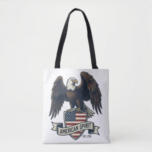 Tote Bag Aigle américain Esprit Américain