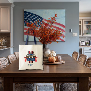 Tote Bag Aigle américain patriotique Joyeux 250e anniversai
