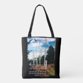 Tote Bag Aigle avec Ésaïe 40:31 (Dos)