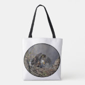 Tote Bag Aigle avec son bébé (Dos)