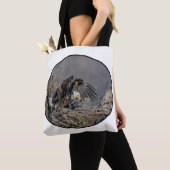 Tote Bag Aigle avec son bébé (De près)
