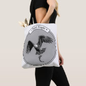 Tote Bag Aigle Bald avec un poisson (De près)