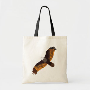 Tote Bag Aigle chauve oiseau volant