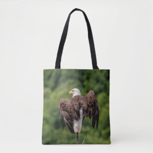 Tote Bag Aigle de Bald sur une branche