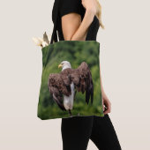 Tote Bag Aigle de Bald sur une branche (De près)