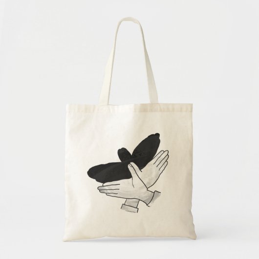 Tote Bag Aigle de silhouette (Devant)