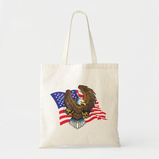 Tote Bag Aigle et drapeau (Devant)