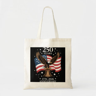 Tote Bag Aigle et Drapeau 250 Ans d'Amérique 1776-2026