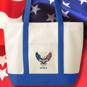 Tote Bag Aigle Patriotique 250e Anniversaire Indépendance A