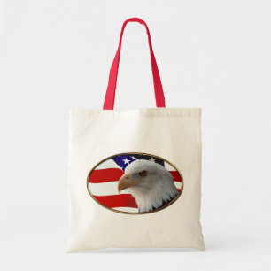 Tote Bag Aigle patriotique et drapeau