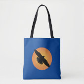 Tote Bag Aigle volant devant le soleil (Devant)
