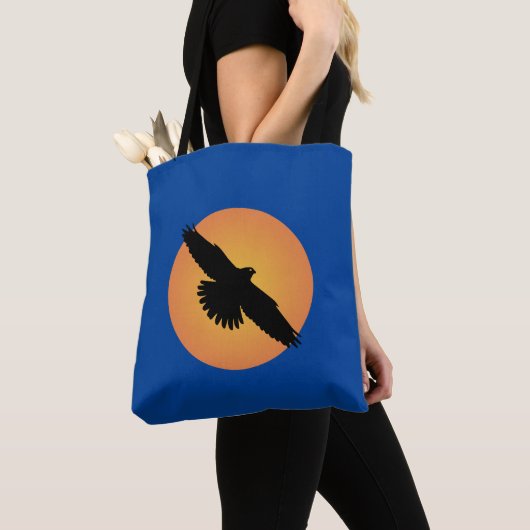 Tote Bag Aigle volant devant le soleil (De près)