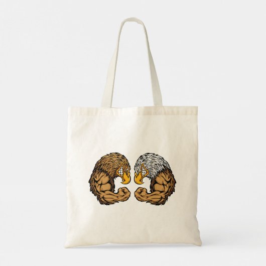 Tote Bag Aigles Avec Muscles (Dos)