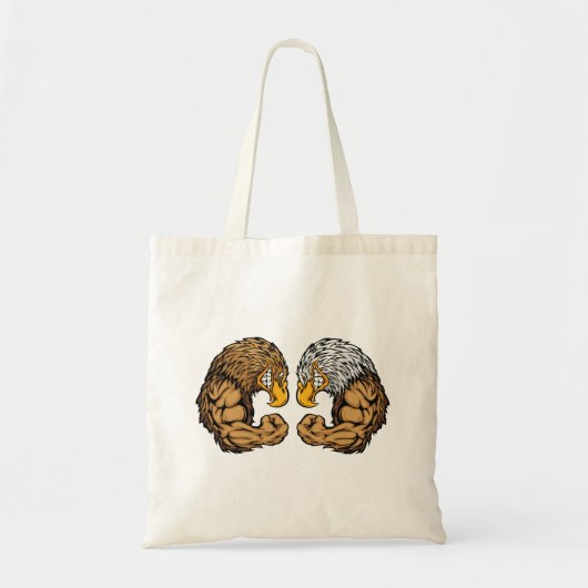 Tote Bag Aigles Avec Muscles (Devant)
