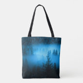 Tote Bag Aiguille de compas monogramme brouillard dans la f (Dos)