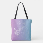 Tote Bag Aiguille du zodiaque d'Aquarius (Dos)