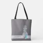 Tote Bag Aiguille tendance, Grille - Personnalisée (Dos)