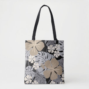 Tote Bag Ailani Hawaïen Hibiscus Tropical-Réversible Plage
