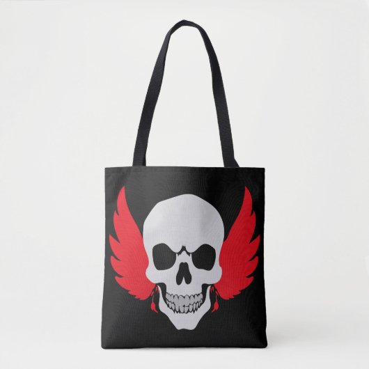 Tote Bag aile de crâne ailes (Devant)