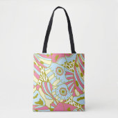 Tote Bag Aile de papillon rose Abstrait (Devant)