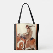 Tote Bag Aileron résistant Fourre-tout d'art déco (Dos)