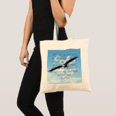 Tote Bag Ailes comme Eagles, bible de chrétien de 40:31 (Devant (produit))