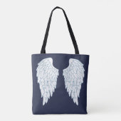 Tote Bag Ailes d'ange et bleu marine (Dos)