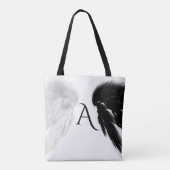 Tote Bag AILES D'ANGE Monogramme Noir + Blanc (Dos)