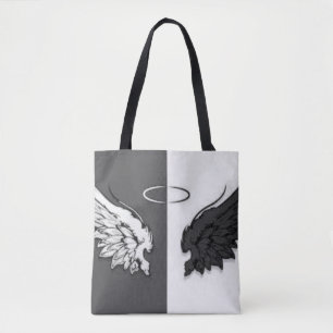Tote Bag Ailes noires et blanches