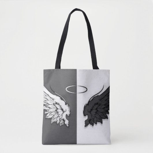 Tote Bag Ailes noires et blanches (Devant)