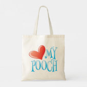 Tote Bag Aime mon toutou (Dos)